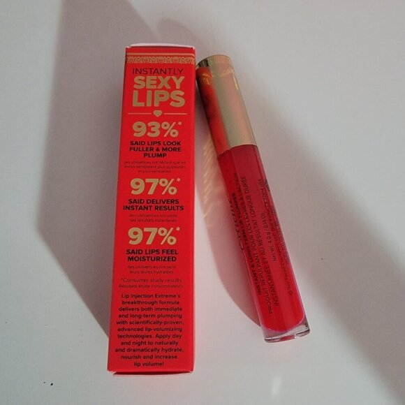 Too Faced Lip Injection Extreme Shade Strawberry Kiss New - Picture 7 of 15